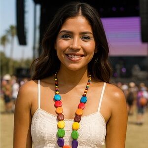 Handmade  wooden necklace